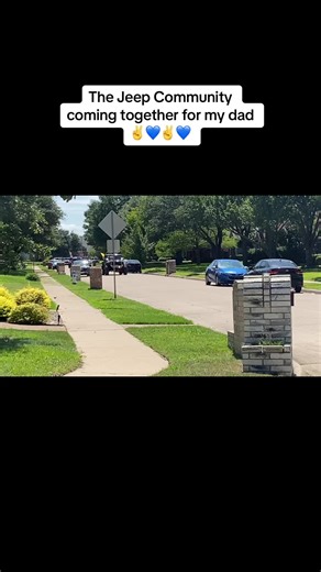 Thank you to ALL the AMAZING Jeep borthers and sisters who came out today, showed up and showed out in support of my dad. This meant the world to him and myself. This is what the Jeep Community is about. This is why i will never own anythjng but a Jeep ✌️💙 Please excuse the crying… #fyp #jeepfamily✌🏻lllllll✌🏻 #jeeplove #jeeplife #jeep #jeepgirl #jeepsupporting🙏 #jeepparade