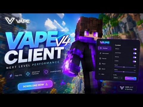 Vape V4 Client 2026 - Minecraft Ghost Client - Undetected Hack Free Download