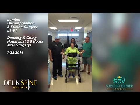 Going Home Just 2 5 Hours After Lumbar Decompression and Fusion Surgery! Deuk Spine
