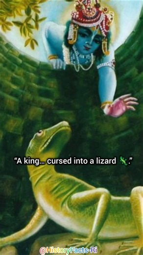 " Lord Krishna Frees King Nriga – When One Touch Ended a Curse 😱!" #krishna #viral #shorts #god