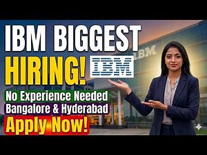 IBM Biggest hiring 2026😍||for freshers🔥||apply now💟||no experience🫡!!||#job #jobseekers #jobsearch