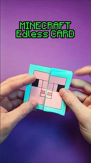 How to make a Minecraft Paper Transformer 🐷 #shorts