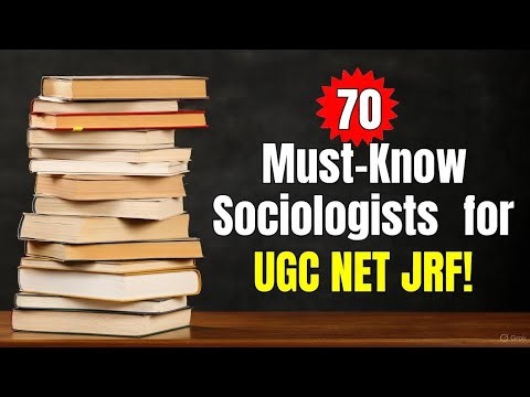 EXTRA Sociologists/Thinkers LIST for UGC NET JRF EXAM #ugcnet #jrf #sociology #mustdo