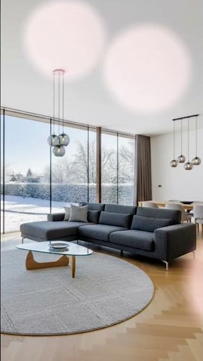 5 pomysłów na aranżację nowoczesnego salonu z dużymi oknami #salon #nowoczesnewnętrza #shorts