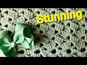 Easy Crochet. ALTERNATIVE Granny stitch blanket. ONLY 1 Row repeat.