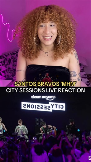 O QUANTO ELES SÃO BONS AO VIVO 😮‍💨💗 eu fico impressionada o quanto eles evoluem A CADA APRESENTAÇÃO, é bom demais ser dual!!! 🥹 #santosbravos #dual #reaction #kpopbrasil #kpop | SANTOS BRAVOS ‘MHM’ AMAZON MUSIC CITY SESSIONS LIVE REACTION