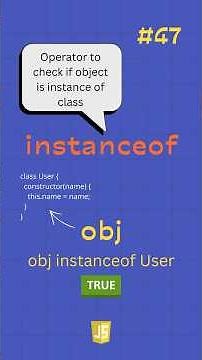 JavaScript instanceof Operator Explained ✅ | Day 47 #javascript #programming #coding #shorts #js