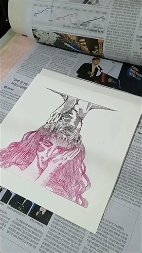 How to create a drypoint etching print. #etching #drypoint #printmaking #printmakingprocess #art