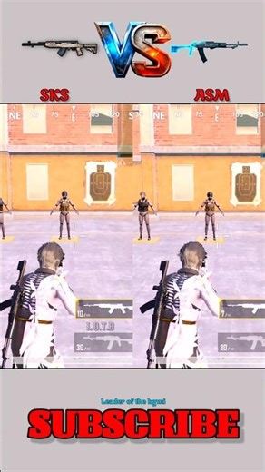 New Gun ASM ABAKAN VS SKS Damage Test #viral #pubg #pubgmobile #gaming #bgmi #short #shorts