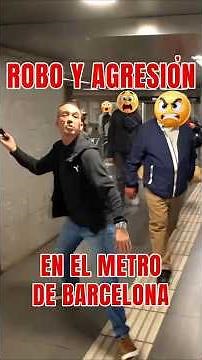 THIEF tries to rob a girl and assault me! #pickpocket #barcelona #thiefcaught