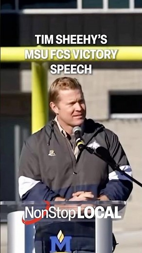 Tim Sheehy's short & sweet Bobcats victory speech #shorts