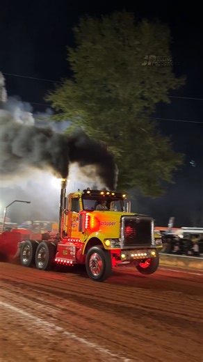 53K views · 1K reactions | "The Scrapper" hauling the pulling sled 31.1 mph at Diesels In Dark Corners XIII - Liberty Truck and Tractor Pull - #Turbo #Diesel #BIgRig #Trucking #Truck | JP Pulling Productions | Facebook