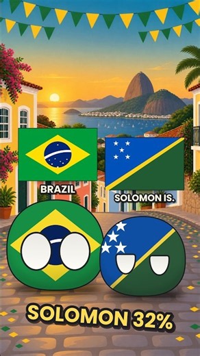 You Asked for It: Similar Flags to Brazil. Solomon Islands Is 32%.