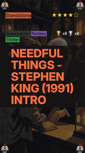 Needful Things - Stephen King (1991) Intro - 3.98 ⭐️