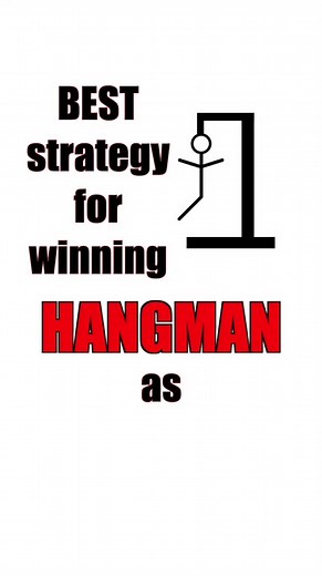 Win hangman every time #hangman #language #englishlanguage #wordgame #strategy