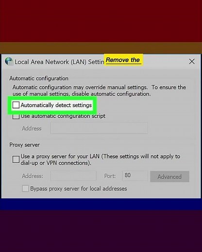 How to Disable Proxy Settings in Google Chrome for Windows