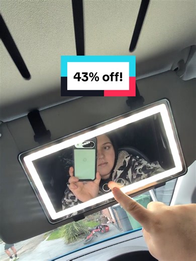 These mirrors are so handy if you don't have them in your car / van! I love that they light up so bright too. Good for doing hair & make-up in the van while camping 🏕️ 43% off currently too! Grab yours before they sell out. #caddyvan #vanaccessories #sunvisormirror #tiktokmademebuyit #dealdrop