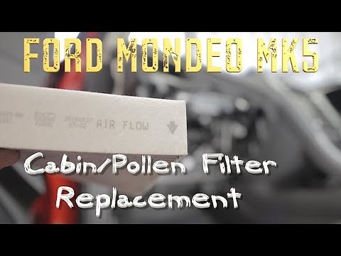 Mk5 Ford Mondeo Cabin/Pollen Filter Replacement