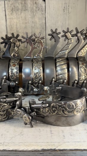 We have a huge selection of handmade spurs in stock right now! Grab a few pair for your stocking! | The Saddle House