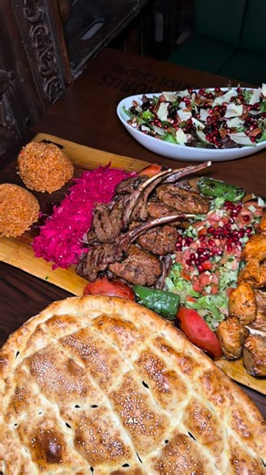 Dylan Morrison on Instagram: "Turkish food is my new favourite cuisine thanks to @bosphorustoronto Everything was so good but specifically those lamb chops were fireee. This is my new go to spot 4205 Keele St #16, North York, ON M3J 3T8📍 Here’s what I got: - Bosphorus Salad - Mixed Appetizer Plate - Beef Doner & Cheese Pizza - Mix Grill for 4 - Oven Beyti - Sea Beam Fish - Kunefe - Turkish Coffee What are you trying first? #torontofoodie #turkish #explore #foodreels"