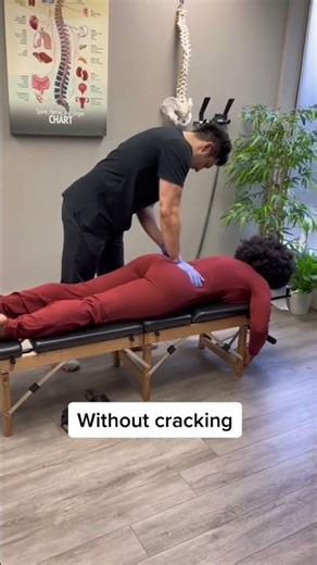 Drop table technique Here’s an adjustment that doesn’t involve cracking #droptable #chiropractor