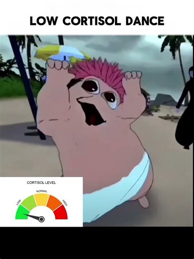 high cortisol dance vs low cortisol dance #anime #funny #memes #jjk #thukuna #fypシ