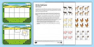 Ten-Frame Fill the Field Game