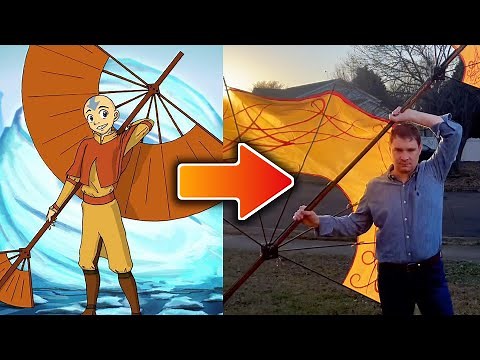 How I Made Avatar Aang's Airbending Glider Staff in Real Life