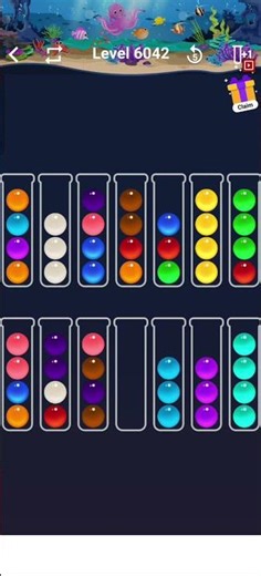 Color sort / Ball sort level 6042