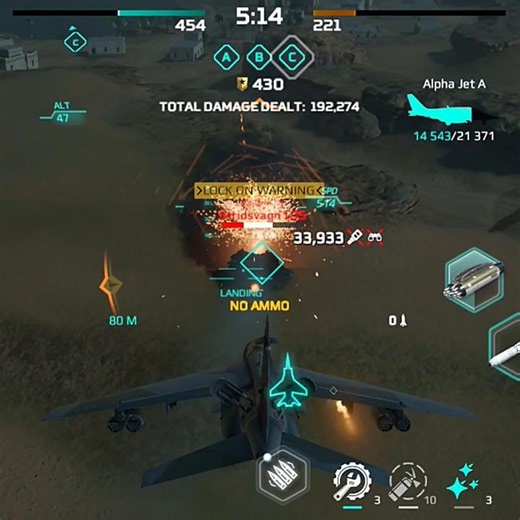 Unguided Missile Alpha Jet A | MWT Tier 2 best fighter