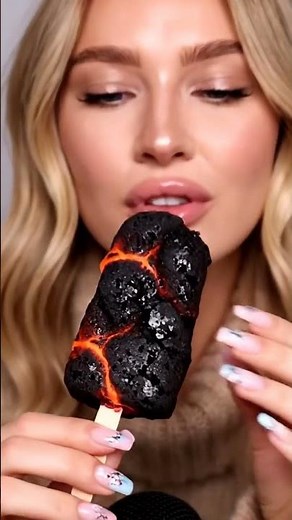 🔥 Lava Rock Popsicle Eating ASMR | Crunchy & Melting Sounds for Sleep #relaxingasmr #asmr #mukbang