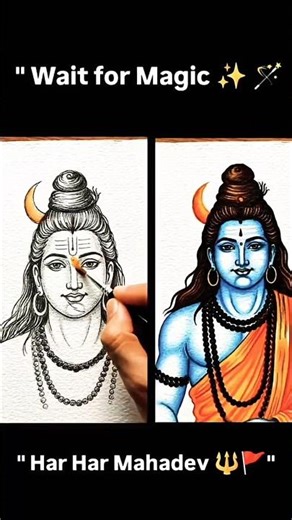 Shiv Ji Drawing🔥Part-2 #shorts #youtubeshorts #artwork #mahadev #trending #art #drawing #viral #yt