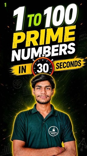 Find Prime Numbers 1–100 with One Simple Trick #shorts #primenumbers #mathtrick