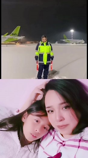 Fire Extinguisher Training on Snowy Tarmac