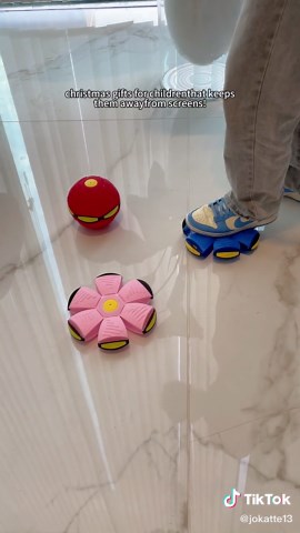 Perfect Christmas gifts for sensory seekers. Squash the ball flat and it bounces back! Bouncing balls, Saucer balls#bouncingball #noscreentime #spotlightfinds #TikTokShopBlackFriday #TikTokShopCyberMonday