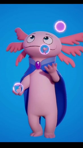 Anyone love magic Axolotl mentors? Meet Aristotle! 💖 #gamedev #gaming #videogames #indiegames #billiebustup #videogames #indiedev #indiegame