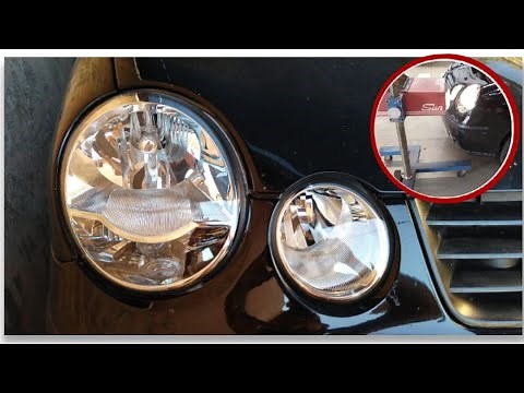 Changing and adjusting the headlights on a VW Polo 9n 2002 to 2006