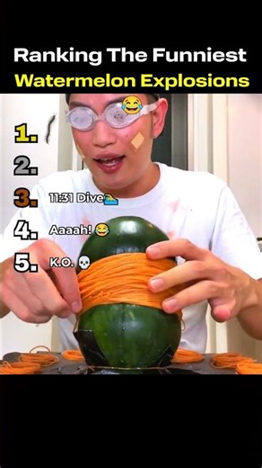 Ranking The FUNNIEST Watermelon Explosions 🍉💥😂 | #Shorts