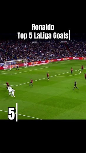 Ronaldo top 5 LaLiga goals #fyp #ronaldo #cr7 #realmadrid #laliga