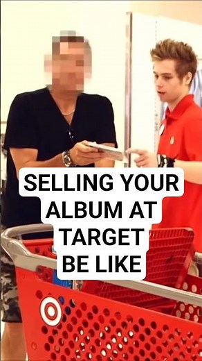 Selling your Album at Target Be Like.. #funny #5sos #viralvideo