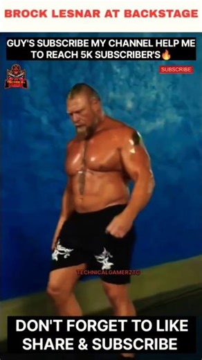 Brock Lesnar Backstage Workout TECHNICALGAMERZTG #shorts #ytshorts