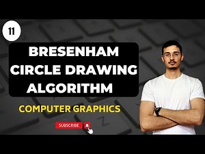 Bresenham's circle drawing algorithm | Computer Graphics