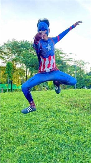 Captian America Bull And Ironman Elephant Giant #funny #spiderman #marvel