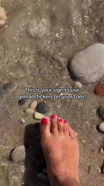 Summer Must-Have! Waterproof Gel Nail Stickers for Toes