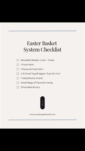 Easy Easter Basket Idea: Use a System 🐰