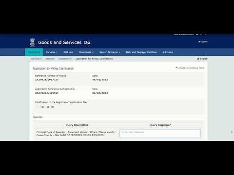 Notice for Seeking Additional Information | clarification in GST application Raised by the dept