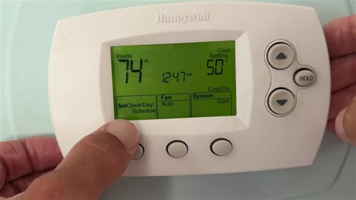 How to set the time on Honeywell thermostat | Honeywell Thermostat