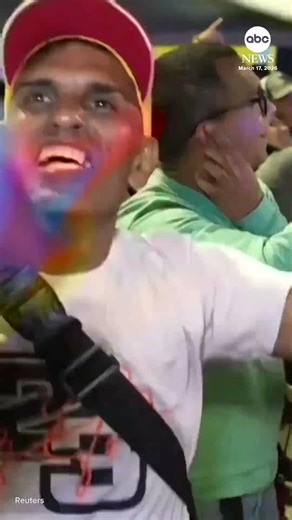 Venezuelans celebrate World Baseball Classic win over US