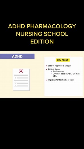 Pharmacology on ADHD #atitips #nclextips #adhd