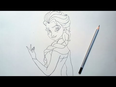 How to Draw Elsa from Frozen | Easy Pencil Sketch Tutorial Step by Step ❄️ | Amazing Art